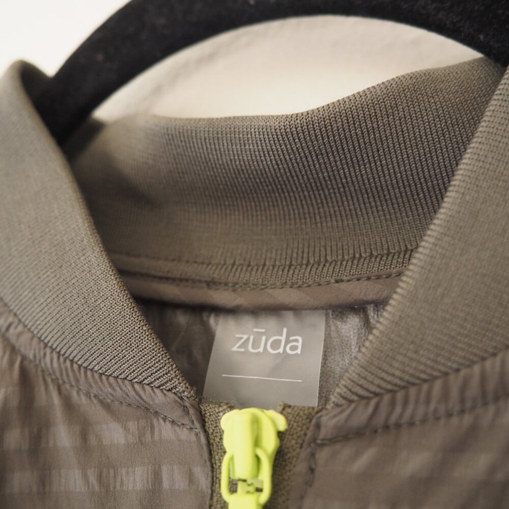 !! Zuda Fortitude Olive Green Windbreaker Lightweight Bomber Jacket sz S - Picture 5 of 7